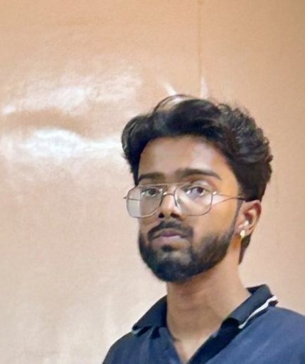 Portrait of Pranjul Rathour, GenAI engineer, wearing wire-frame glasses